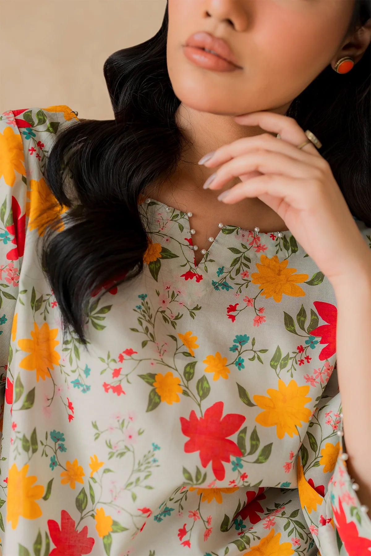 Premium Lawn Summer 2 Piece Dress - 002