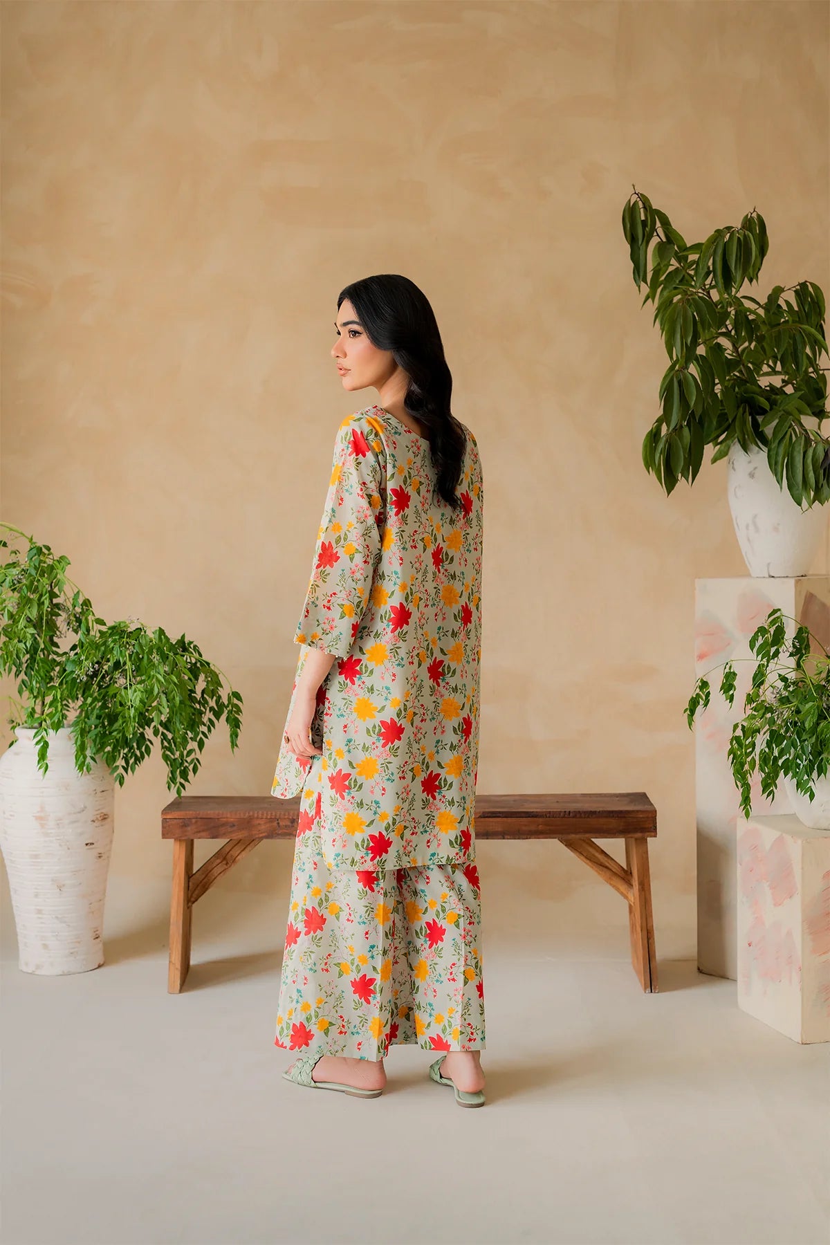 Premium Lawn Summer 2 Piece Dress - 002