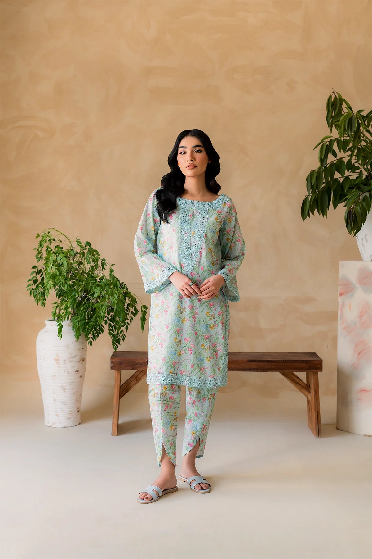 Premium Lawn Summer 2 Piece Dress - 004