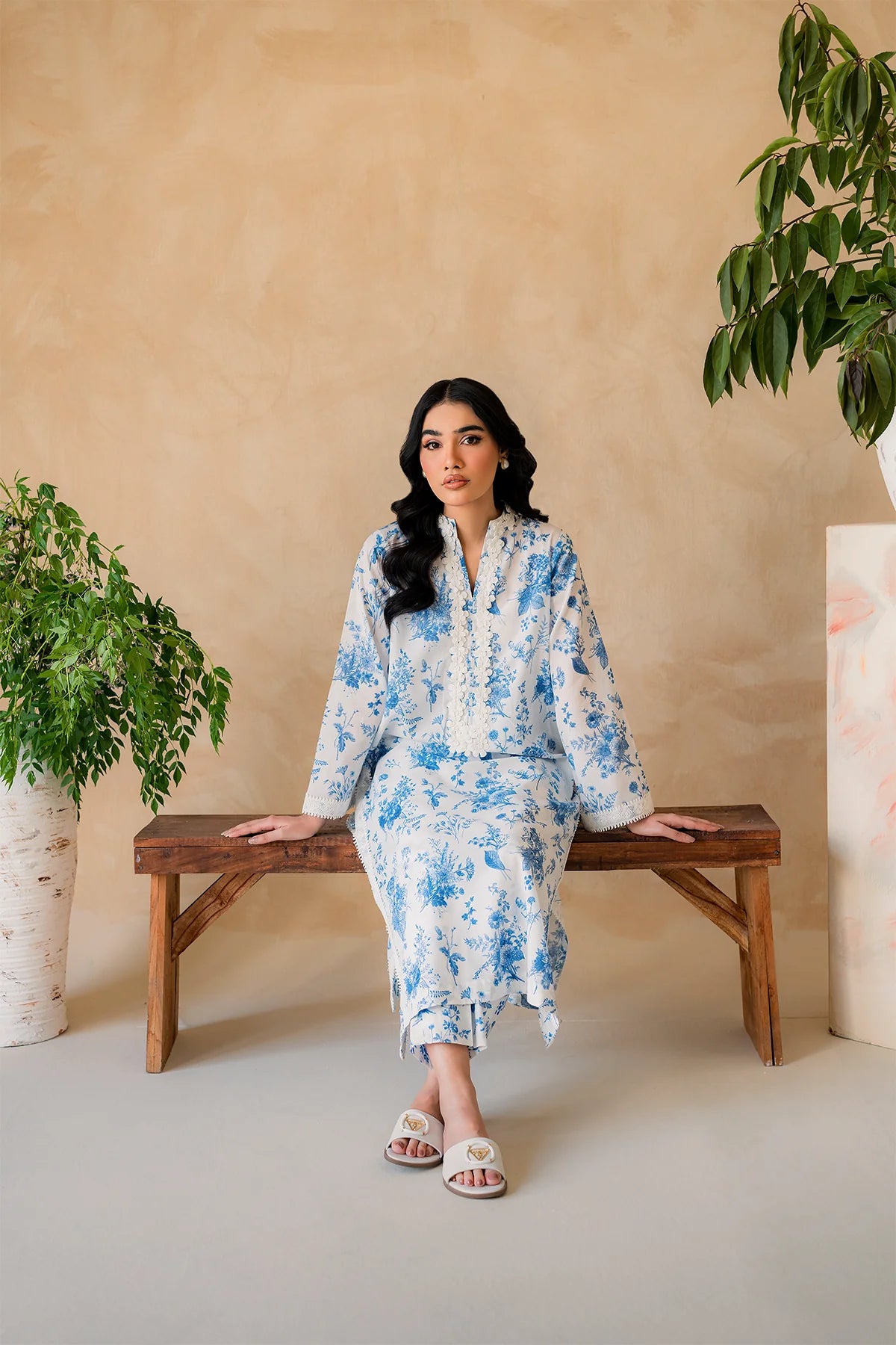 Premium Lawn Summer 2 Piece Dress - 011
