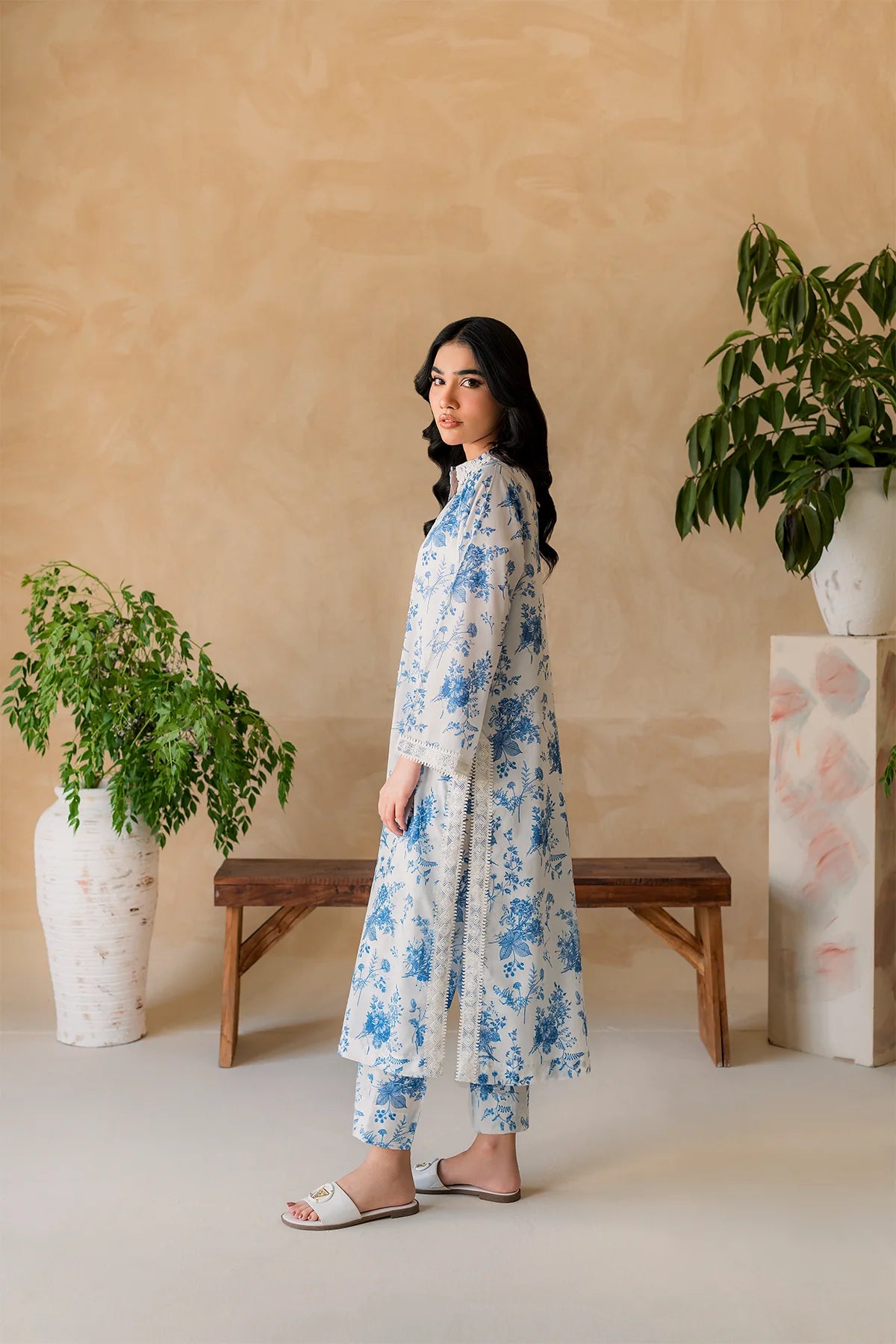Premium Lawn Summer 2 Piece Dress - 011
