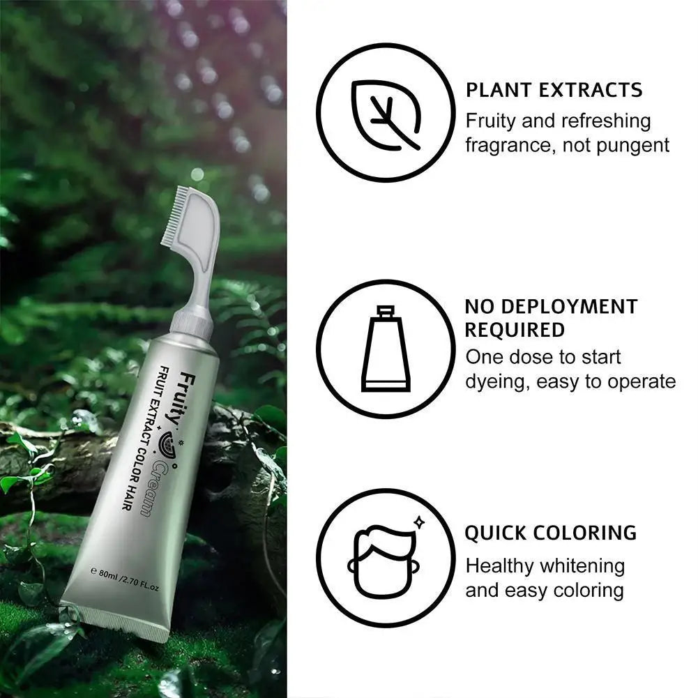 Plant extract hair dye essence