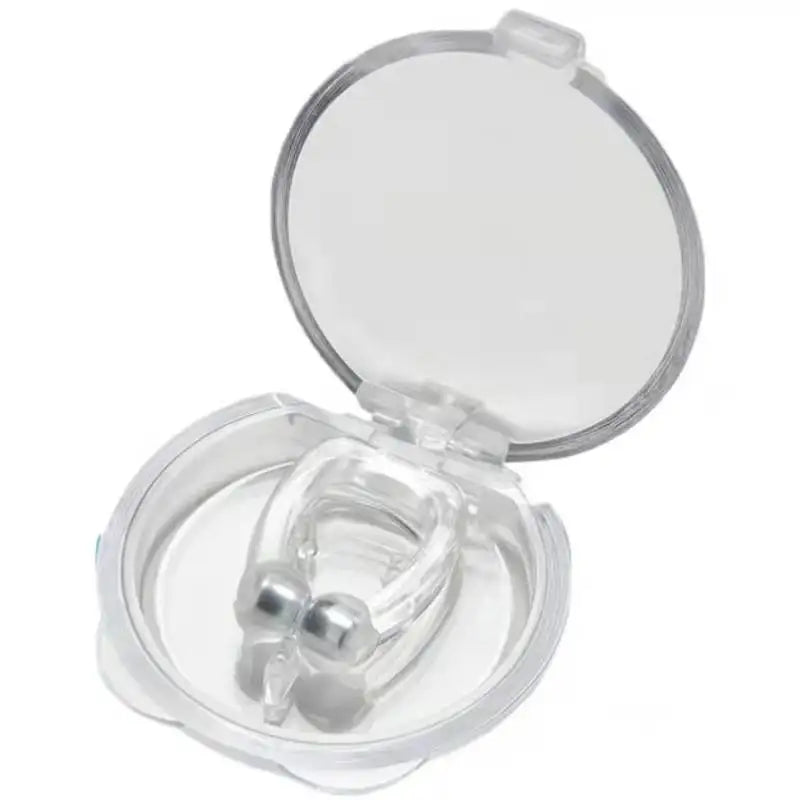 Silicone Magnetic Anti Snore Stop Snoring Nose Clip Sleep Tray Sleeping Aid Apnea Guard Night Device with 1/4PCS