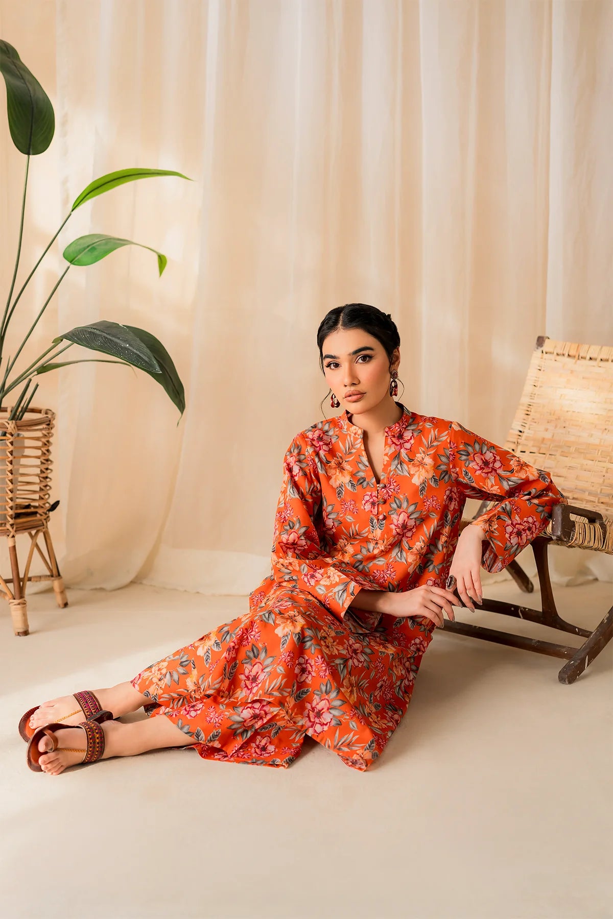 Premium Lawn Summer 2 Piece Dress - 003