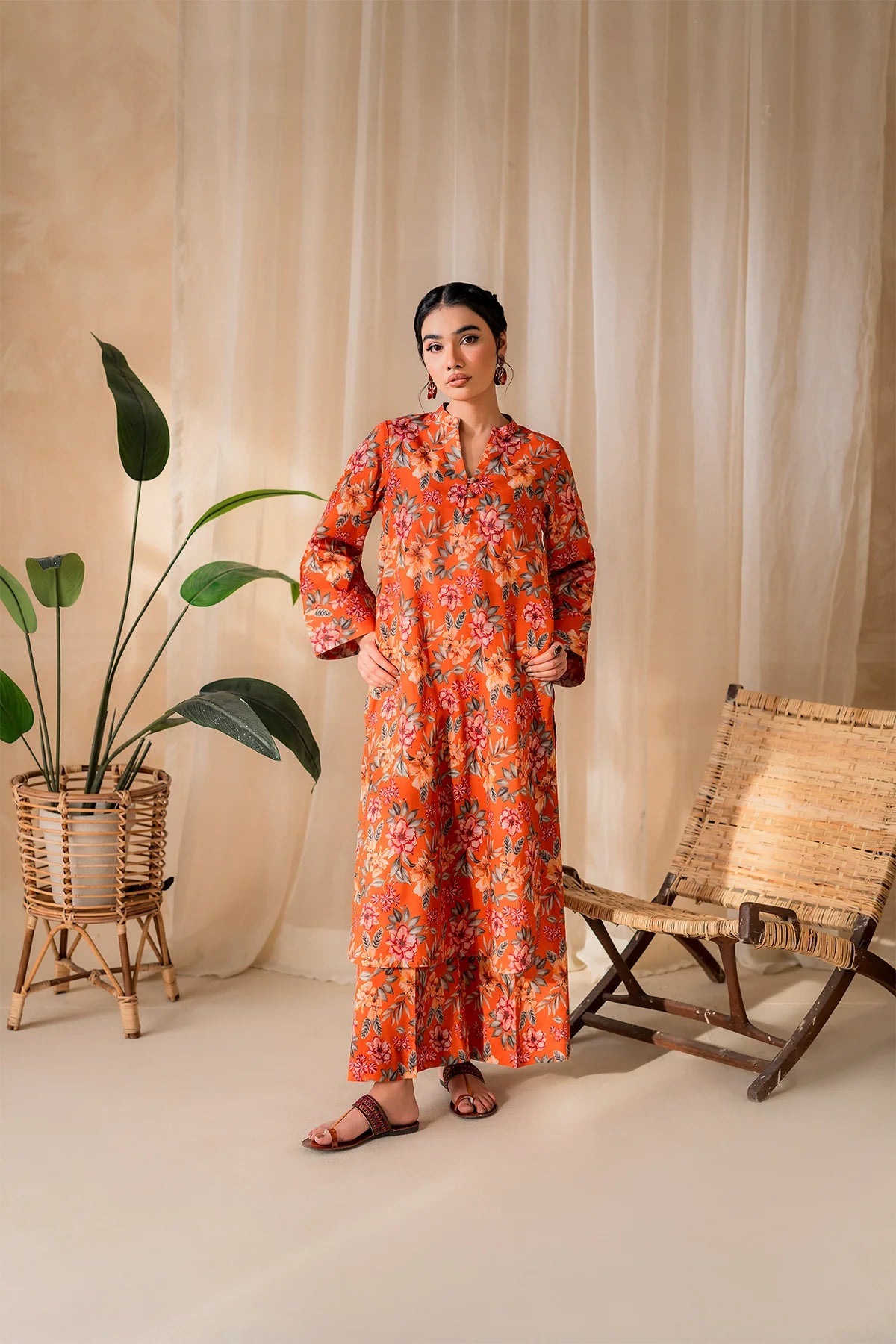 Premium Lawn Summer 2 Piece Dress - 003
