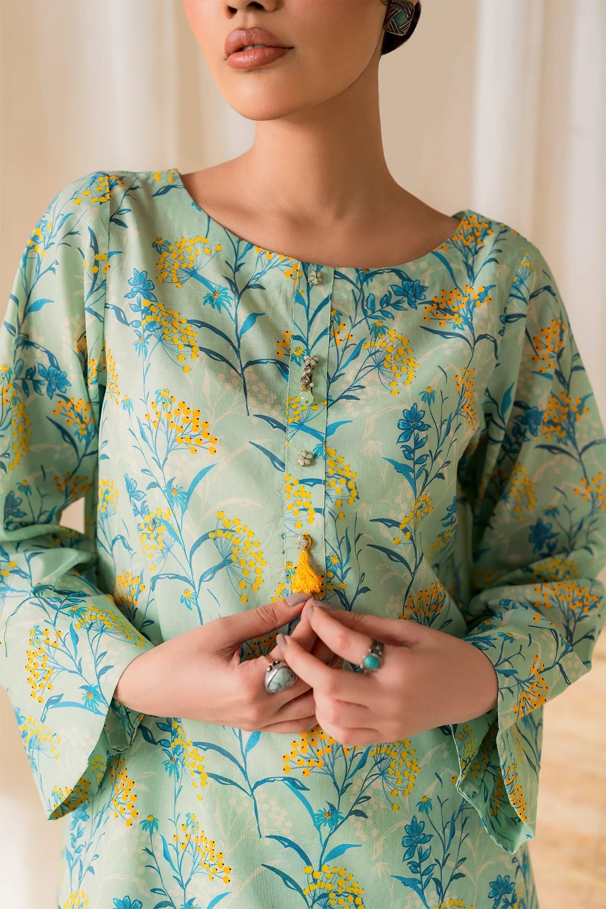 Premium Lawn Summer 2 Piece Dress - 010