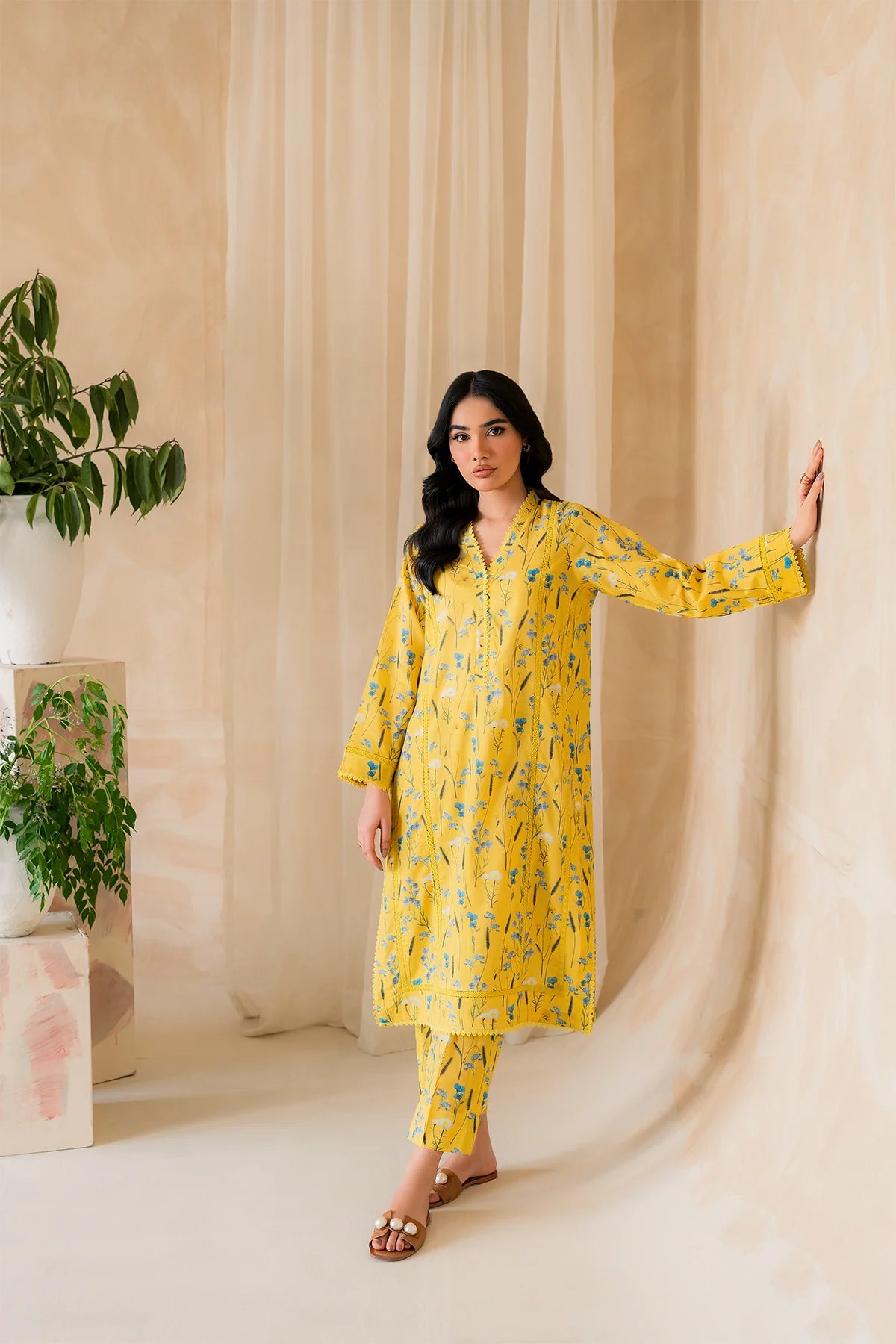 Premium Lawn Summer 2 Piece Dress - 006