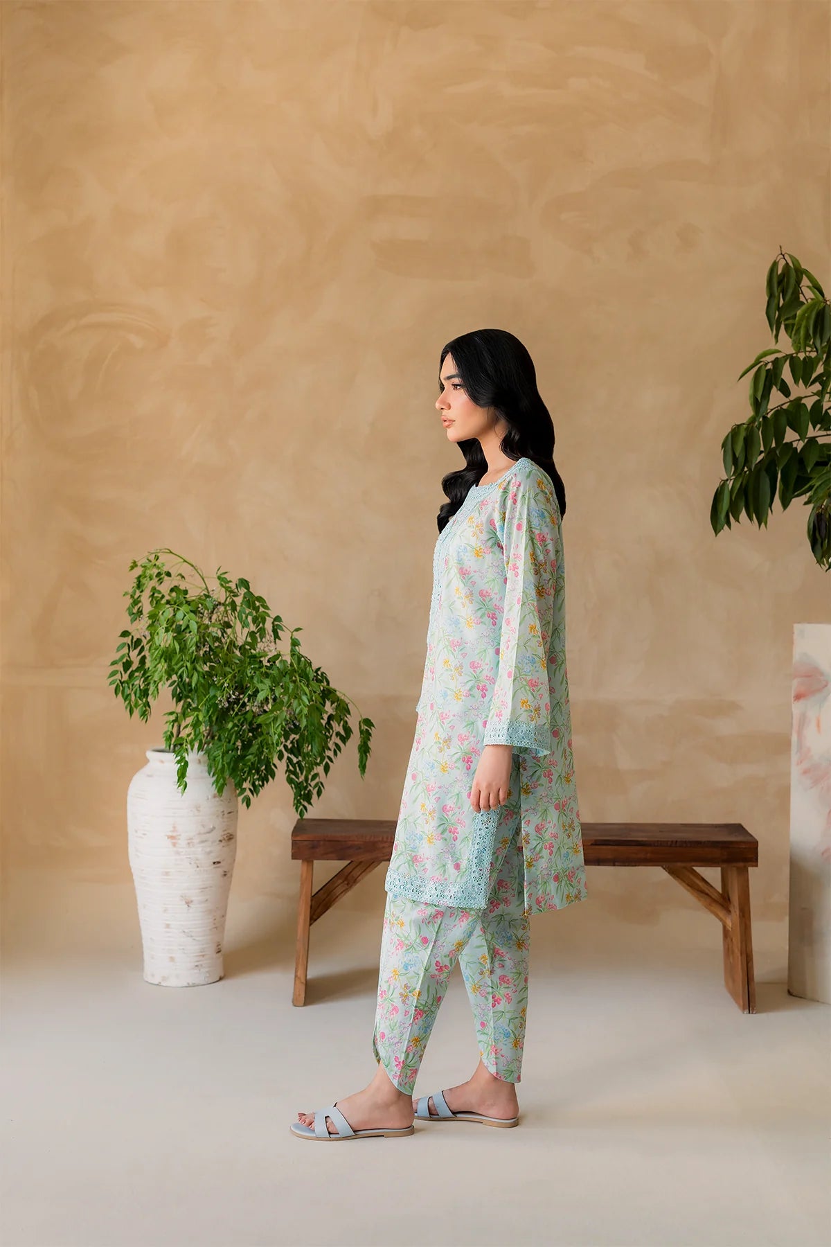 Premium Lawn Summer 2 Piece Dress - 004