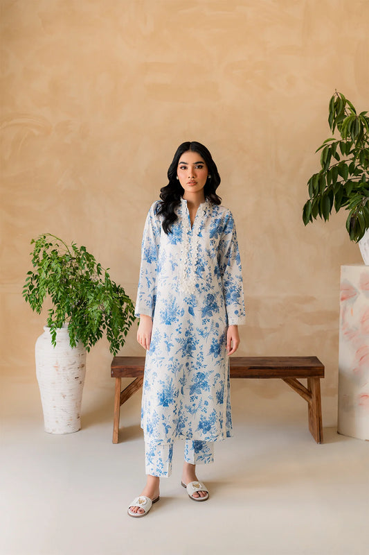 Premium Lawn Summer 2 Piece Dress - 011